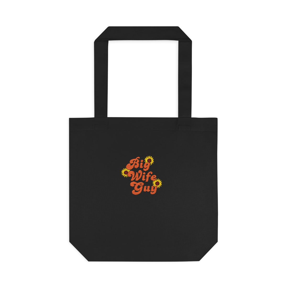 Tote Bag — "Wifey" Sunflower Script Cotton Tote