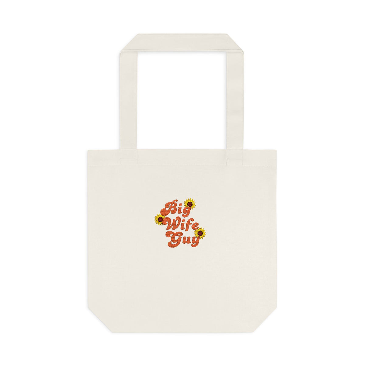 Tote Bag — "Wifey" Sunflower Script Cotton Tote