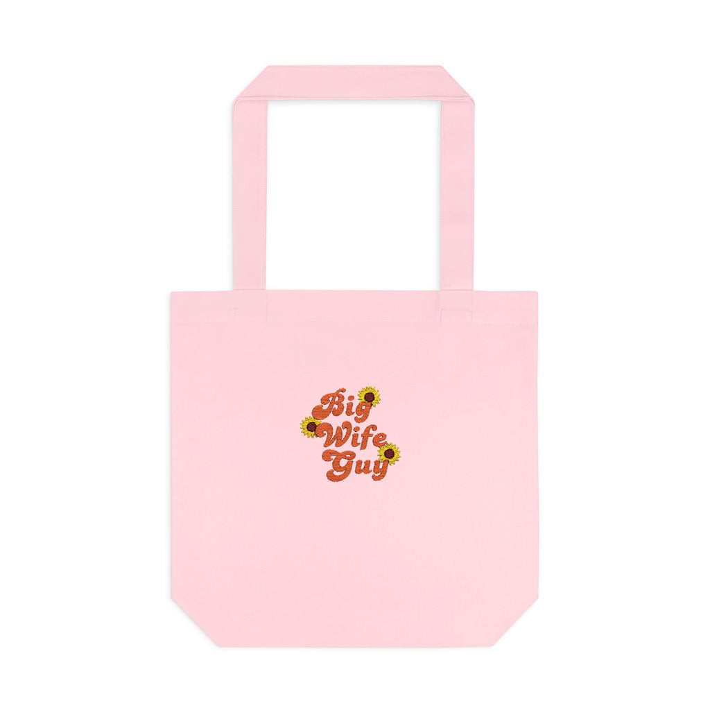 Tote Bag — "Wifey" Sunflower Script Cotton Tote